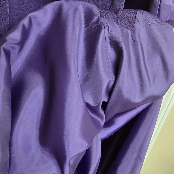 Purple Women's Dress with Jacket - Picture 14 of 14